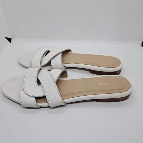 Kaanas Santorini Infinity Sandal white slide size 9 - Picture 2 of 6